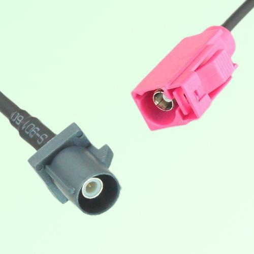 FAKRA SMB G 7031 grey Male Plug to H 4003 violet Female Jack Cable