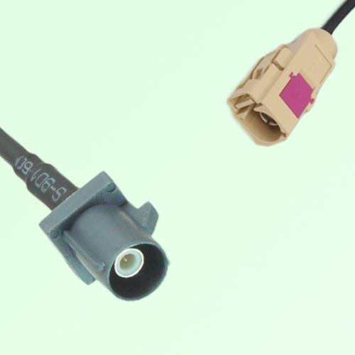 FAKRA SMB G 7031 grey Male Plug to I 1001 beige Female Jack Cable