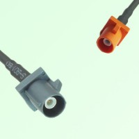 FAKRA SMB G 7031 grey Male Plug to M 2003 pastel orange Male Cable FAKRA SMB G 7031 grey Male Plug to M 2003 pastel orange Male Cable