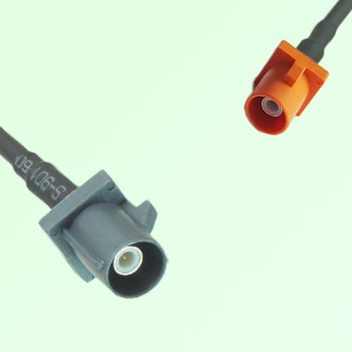 FAKRA SMB G 7031 grey Male Plug to M 2003 pastel orange Male Cable