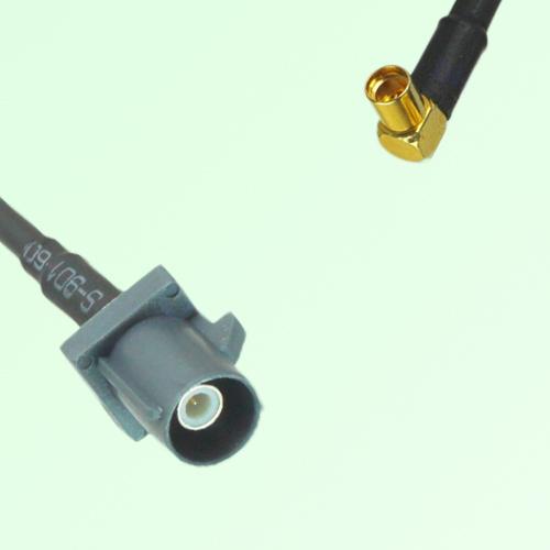 FAKRA SMB G 7031 grey Male Plug to MMCX Female Jack Right Angle Cable