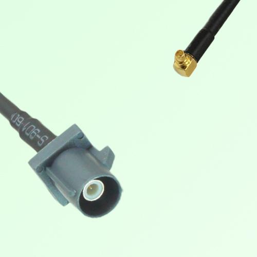 FAKRA SMB G 7031 grey Male Plug to MMCX Male Plug Right Angle Cable
