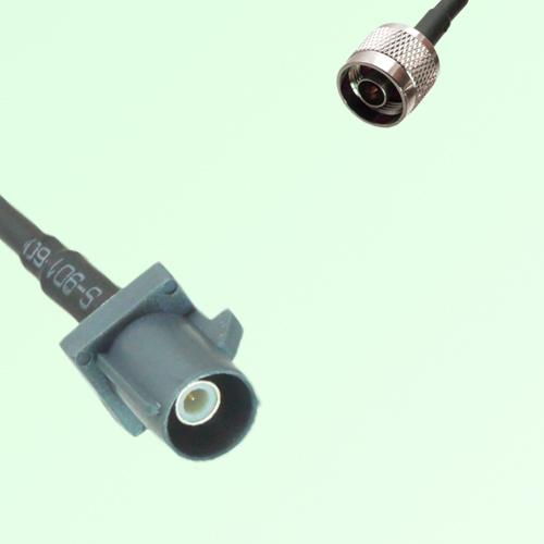 FAKRA SMB G 7031 grey Male Plug to N Male Plug Cable
