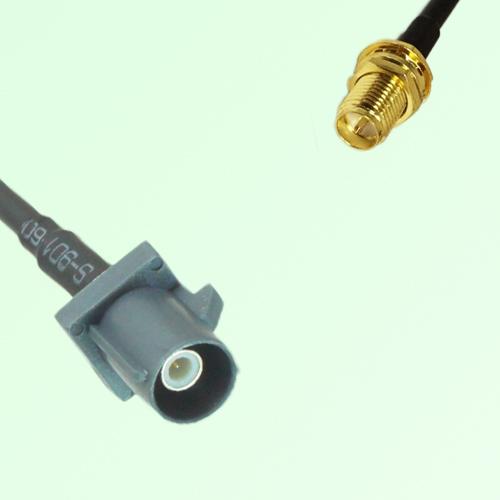 FAKRA SMB G 7031 grey Male Plug to RP SMA Bulkhead Female Jack Cable