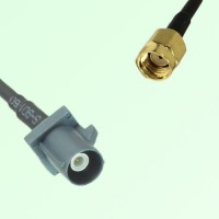 FAKRA SMB G 7031 grey Male Plug to RP SMA Male Plug Cable FAKRA SMB G 7031 grey Male Plug to RP SMA Male Plug Cable