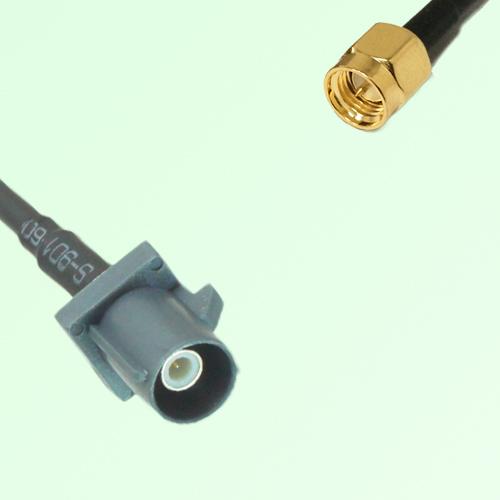 FAKRA SMB G 7031 grey Male Plug to SMA Male Plug Cable