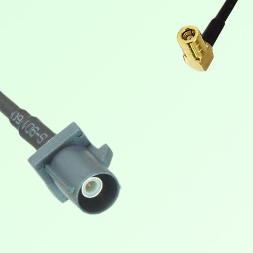 FAKRA SMB G 7031 grey Male Plug to SMB Female Jack Right Angle Cable