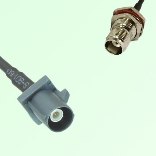 FAKRA SMB G 7031 grey Male Plug to TNC Bulkhead Female Jack Cable FAKRA SMB G 7031 grey Male Plug to TNC Bulkhead Female Jack Cable