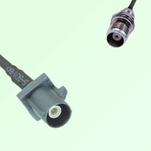 FAKRA SMB G 7031 grey Male to TNC Front Mount Bulkhead Female Cable FAKRA SMB G 7031 grey Male to TNC Front Mount Bulkhead Female Cable