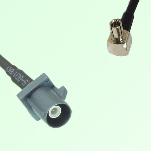 FAKRA SMB G 7031 grey Male Plug to TS9 Male Plug Right Angle Cable