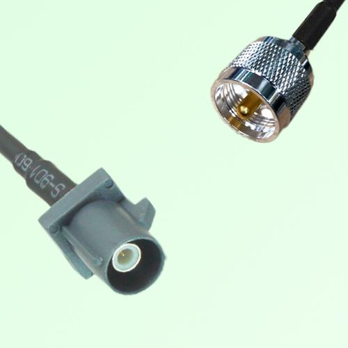 FAKRA SMB G 7031 grey Male Plug to UHF Male Plug Cable FAKRA SMB G 7031 grey Male Plug to UHF Male Plug Cable