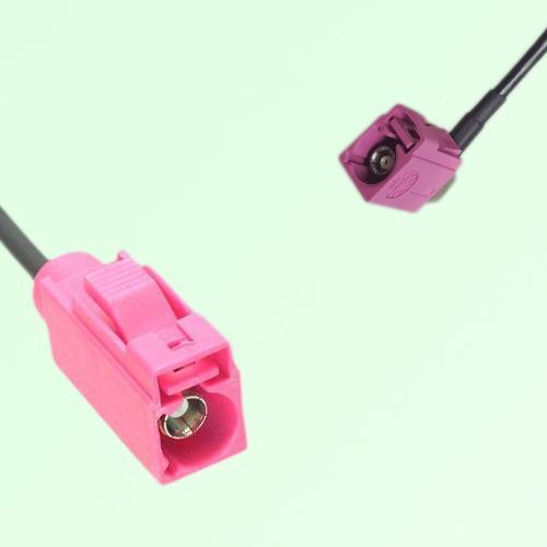FAKRA SMB H 4003 violet Female Jack to H 4003 violet Female RA Cable