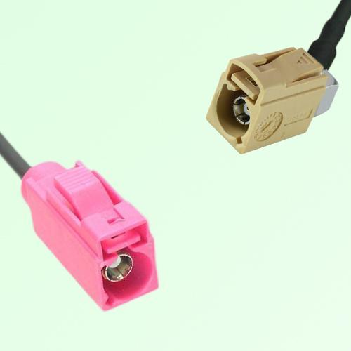 FAKRA SMB H 4003 violet Female Jack to I 1001 beige Female RA Cable FAKRA SMB H 4003 violet Female Jack to I 1001 beige Female RA Cable