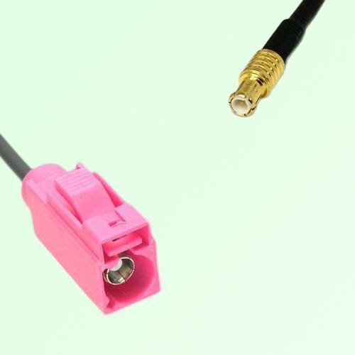 FAKRA SMB H 4003 violet Female Jack to MCX Male Plug Cable