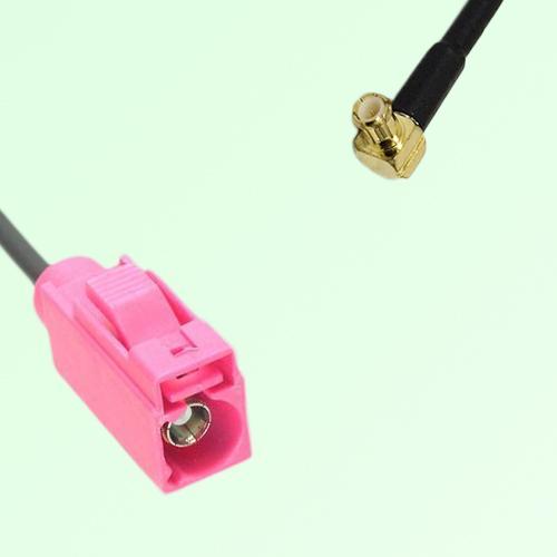 FAKRA SMB H 4003 violet Female Jack to MCX Male Plug Right Angle Cable