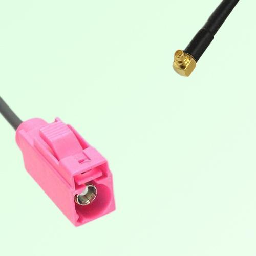FAKRA SMB H 4003 violet Female Jack to MMCX Male Plug RA Cable