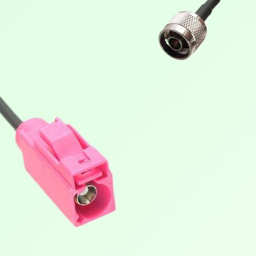 FAKRA SMB H 4003 violet Female Jack to N Male Plug Cable