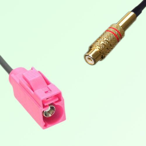 FAKRA SMB H 4003 violet Female Jack to RCA Female Jack Cable