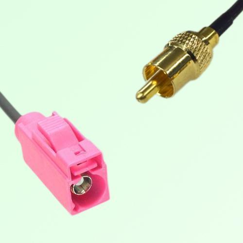 FAKRA SMB H 4003 violet Female Jack to RCA Male Plug Cable