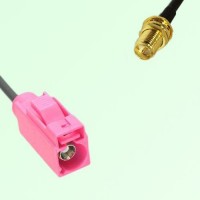 FAKRA SMB H 4003 violet Female Jack to RP SMA Bulkhead Female Cable FAKRA SMB H 4003 violet Female Jack to RP SMA Bulkhead Female Cable