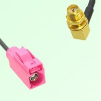 FAKRA SMB H 4003 violet Female Jack to RP SMA Bulkhead Female RA Cable FAKRA SMB H 4003 violet Female Jack to RP SMA Bulkhead Female RA Cable