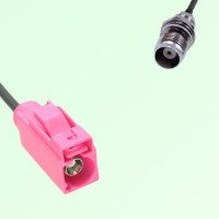 FAKRA SMB H 4003 violet Female to TNC Front Mount Bulkhead Female Cable FAKRA SMB H 4003 violet Female to TNC Front Mount Bulkhead Female Cable