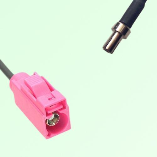 FAKRA SMB H 4003 violet Female Jack to TS9 Male Plug Cable