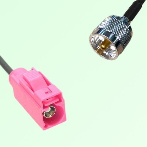 FAKRA SMB H 4003 violet Female Jack to UHF Male Plug Cable