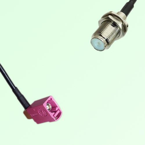 FAKRA SMB H 4003 violet Female Jack RA to F Bulkhead Female Jack Cable FAKRA SMB H 4003 violet Female Jack RA to F Bulkhead Female Jack Cable