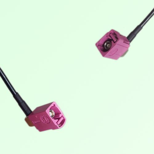 FAKRA SMB H 4003 violet Female RA to H 4003 violet Female RA Cable