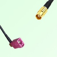 FAKRA SMB H 4003 violet Female Jack RA to MCX Female Jack Cable