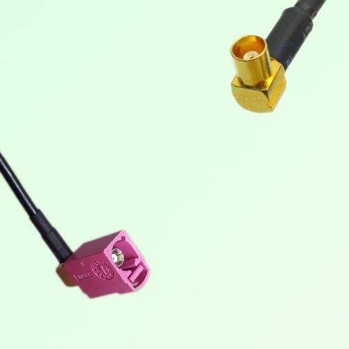 FAKRA SMB H 4003 violet Female Jack RA to MCX Female Jack RA Cable