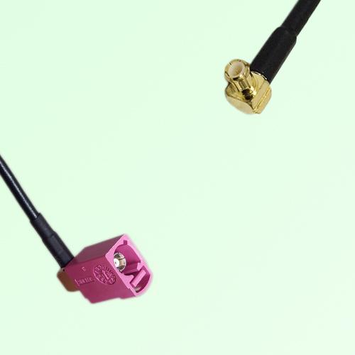 FAKRA SMB H 4003 violet Female Jack RA to MCX Male Plug RA Cable FAKRA SMB H 4003 violet Female Jack RA to MCX Male Plug RA Cable