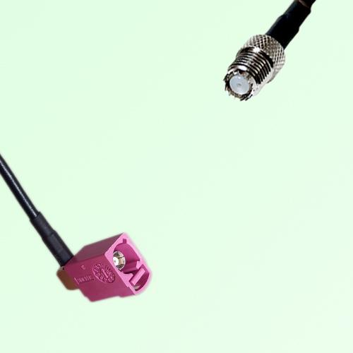 FAKRA SMB H 4003 violet Female Jack RA to Mini UHF Female Jack Cable
