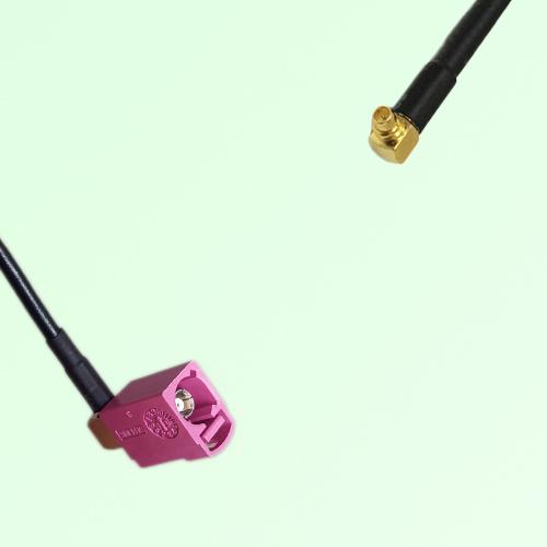 FAKRA SMB H 4003 violet Female Jack RA to MMCX Male Plug RA Cable