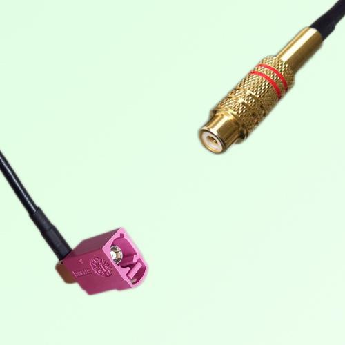 FAKRA SMB H 4003 violet Female Jack RA to RCA Female Jack Cable FAKRA SMB H 4003 violet Female Jack RA to RCA Female Jack Cable