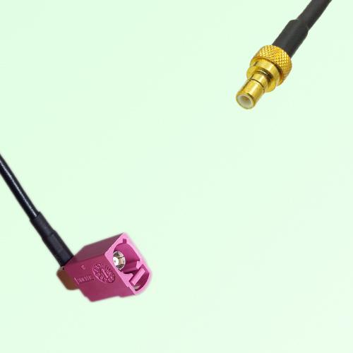 FAKRA SMB H 4003 violet Female Jack Right Angle to SMB Male Plug Cable FAKRA SMB H 4003 violet Female Jack Right Angle to SMB Male Plug Cable