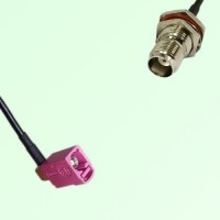 FAKRA SMB H 4003 violet Female Jack RA to TNC Bulkhead Female Cable