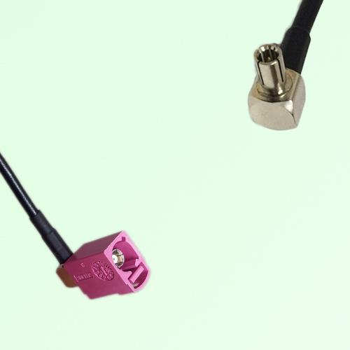 FAKRA SMB H 4003 violet Female Jack RA to TS9 Male Plug RA Cable
