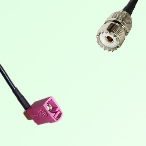 FAKRA SMB H 4003 violet Female Jack RA to UHF Female Jack Cable