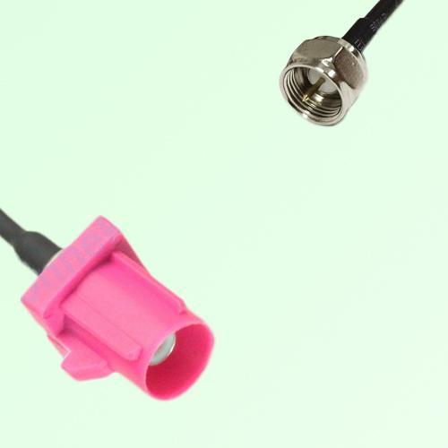 FAKRA SMB H 4003 violet Male Plug to F Male Plug Cable FAKRA SMB H 4003 violet Male Plug to F Male Plug Cable