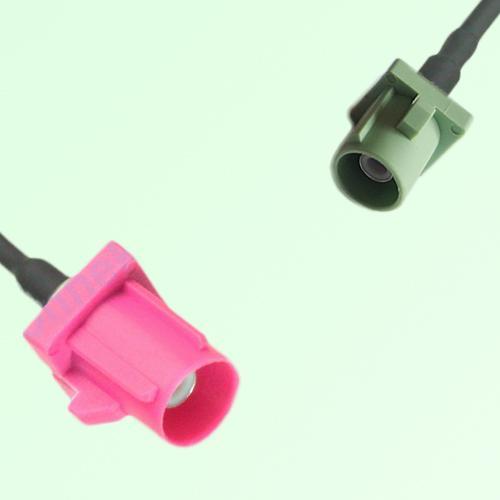 FAKRA SMB H 4003 violet Male Plug to N 6019 pastel green Male Cable