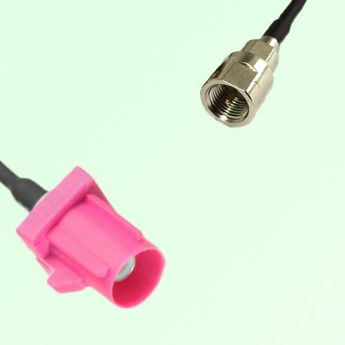 FAKRA SMB H 4003 violet Male Plug to FME Male Plug Cable