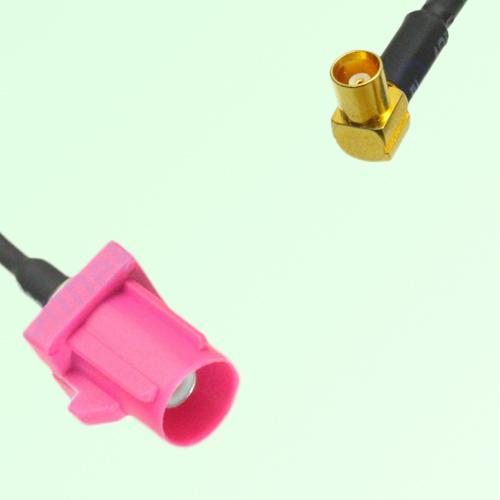 FAKRA SMB H 4003 violet Male Plug to MCX Female Jack Right Angle Cable