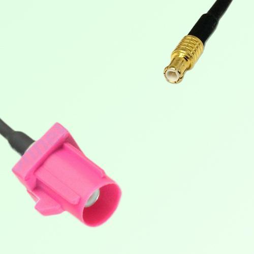 FAKRA SMB H 4003 violet Male Plug to MCX Male Plug Cable