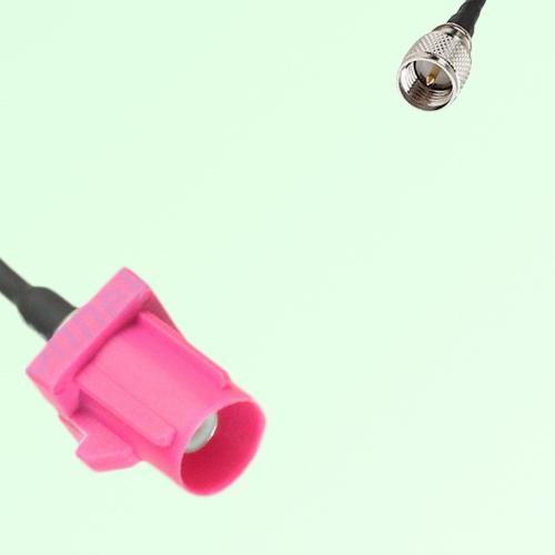 FAKRA SMB H 4003 violet Male Plug to Mini UHF Male Plug Cable FAKRA SMB H 4003 violet Male Plug to Mini UHF Male Plug Cable
