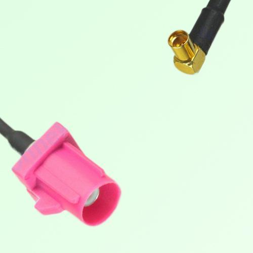 FAKRA SMB H 4003 violet Male Plug to MMCX Female Jack RA Cable