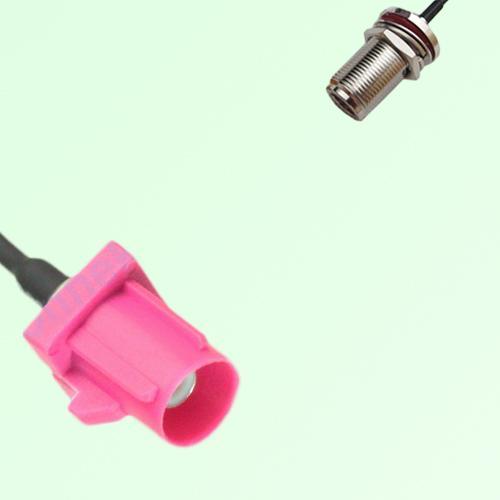 FAKRA SMB H 4003 violet Male Plug to N Bulkhead Female Jack Cable FAKRA SMB H 4003 violet Male Plug to N Bulkhead Female Jack Cable