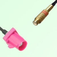 FAKRA SMB H 4003 violet Male Plug to RCA Female Jack Cable