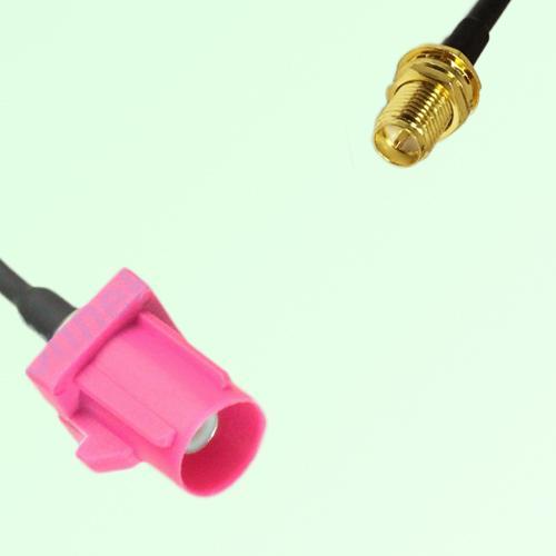 FAKRA SMB H 4003 violet Male Plug to RP SMA Bulkhead Female Jack Cable FAKRA SMB H 4003 violet Male Plug to RP SMA Bulkhead Female Jack Cable